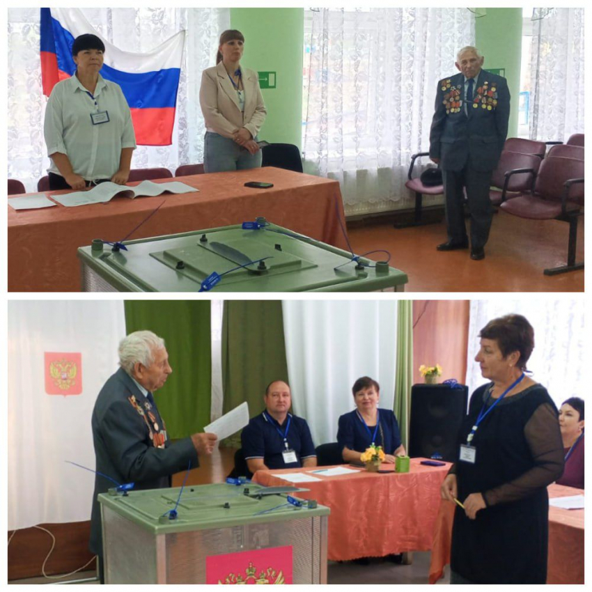 100-летний ветеран приехал за рулем автомобиля на выборы в Волгоградской области