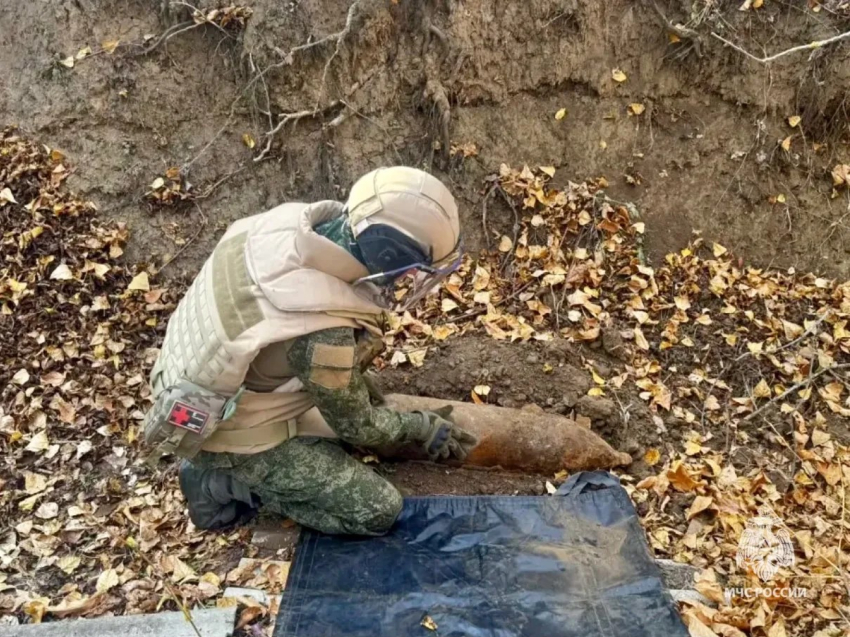 Под Волгоградом обнаружили опасную авиабомбу 