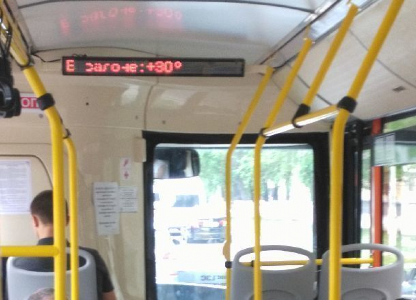 Волгоградцы жалуются на +30ºС в салонах автобусов