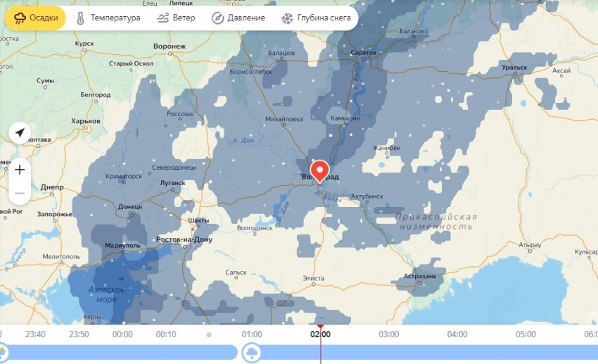 Снег будет идти до следующего вечера: огромная снеготуча накрыла Волгоград