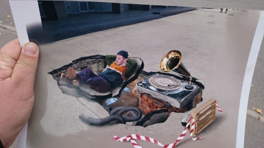 В центре Волгограда появится 3D рисунок известного художника-мадоннари