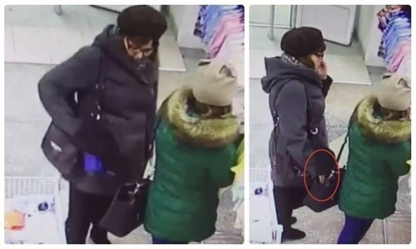 Женщина в берете и очках обокрала волгоградскую студентку под камерой видеонаблюдения
