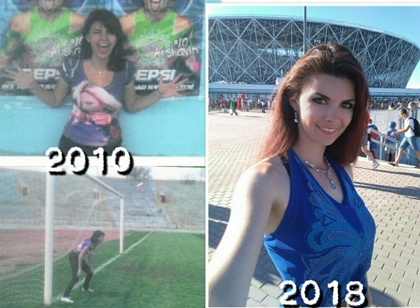 Волгоградка похвасталась совместным со стадионом прогрессом