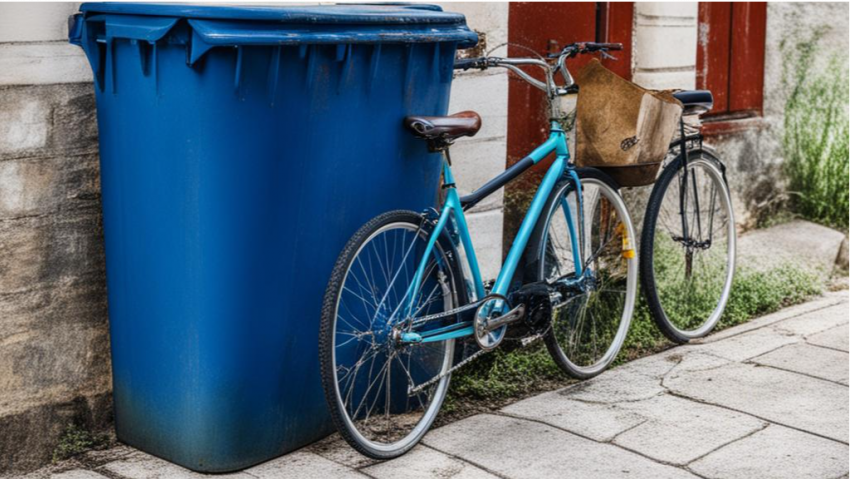 Труп волгоградского велосипедиста нашли возле мусорных баков