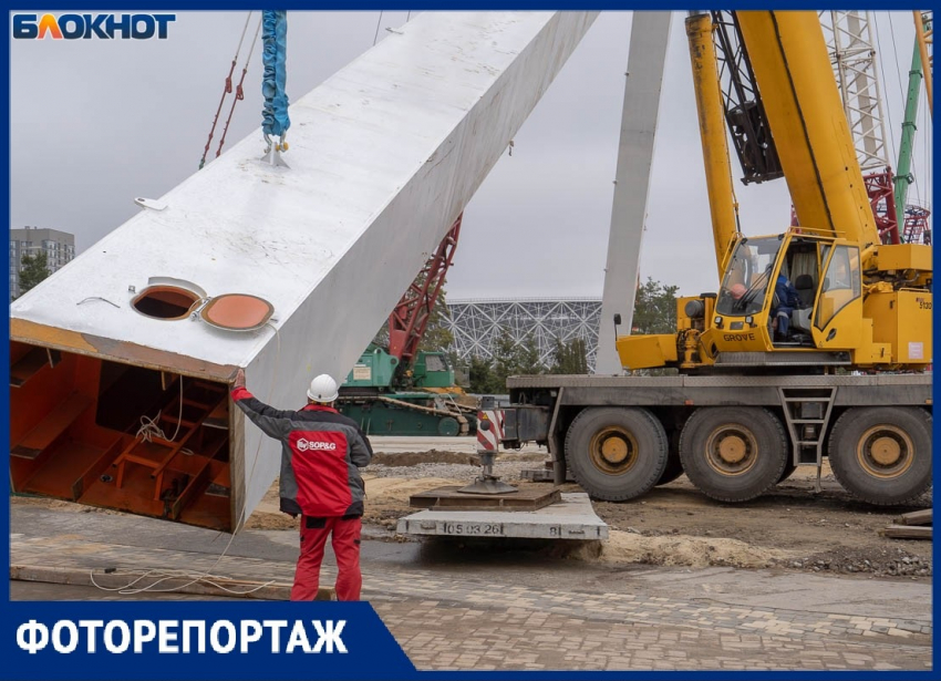 Что творится на закрытой стройке 120-метрового колеса обозрения в Волгограде