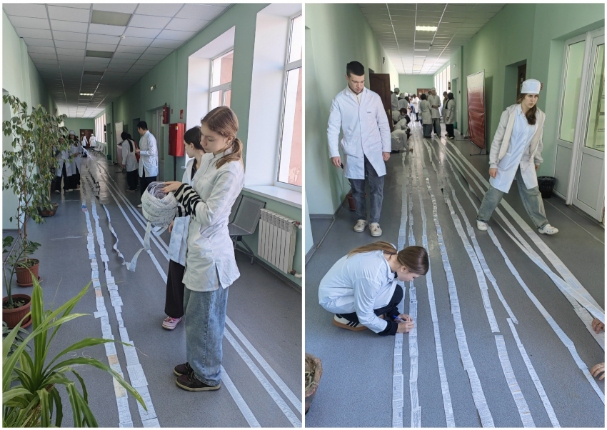 Волгоградские студенты смастерили шпаргалку-гигант длиной 213 метров