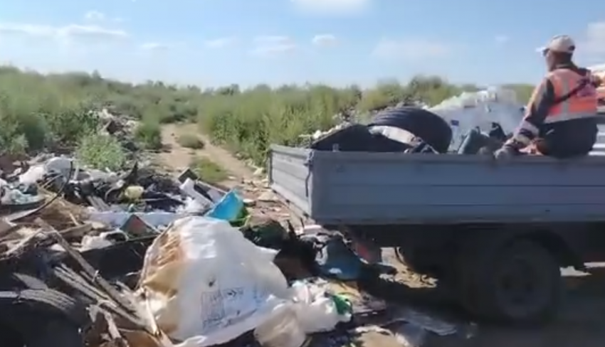 Крупная строительная компания в Волгограде попалась на сбросе шин