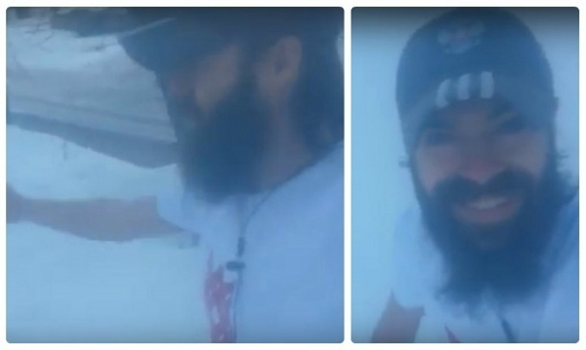 В -17С волгоградец прогулялся по улице в майке и шортах