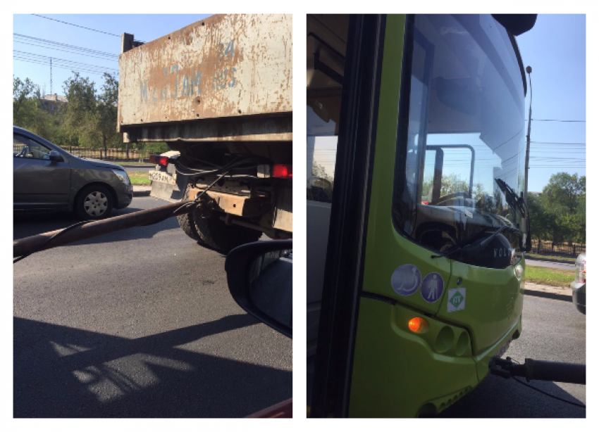 Из-за поломки автобуса Первая Продольная Волгограда встала в пробку