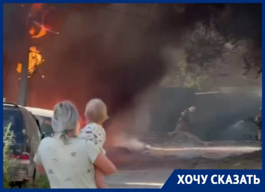 Молодая мама бросилась тушить свалку в Волгограде, до которой у чиновников не дошла очередь