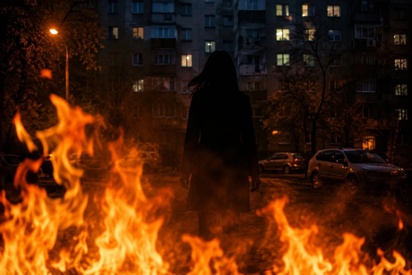 Волгоградку облили бензином и подожгли во дворе многоэтажки
