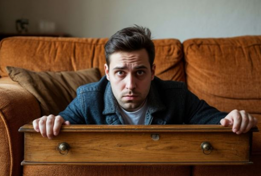 В ящике дивана в доме матери прятался от приставов волгоградец