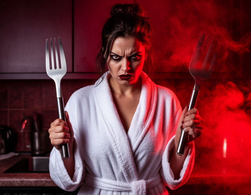 Жена попыталась убить мужа вилкой под Волгоградом