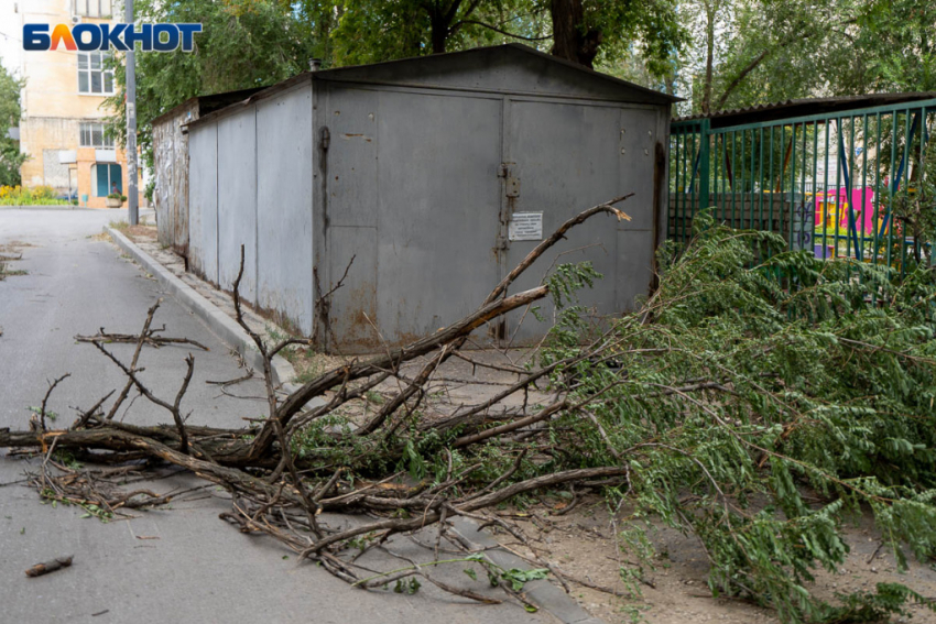 В Волгоградской области шквалистым ветром сносило крыши и рвало провода