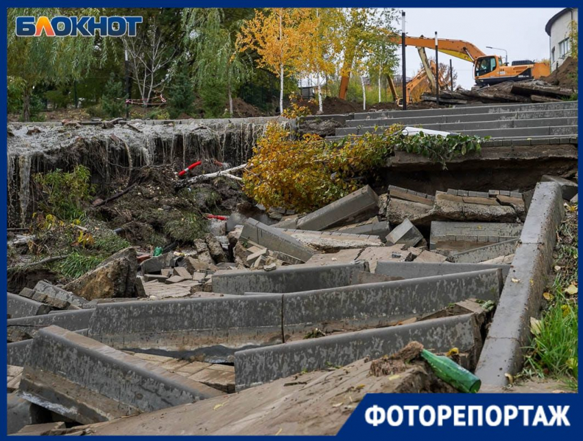 Фекальную реку третий день не могут остановить в Волгограде люди с лопатами