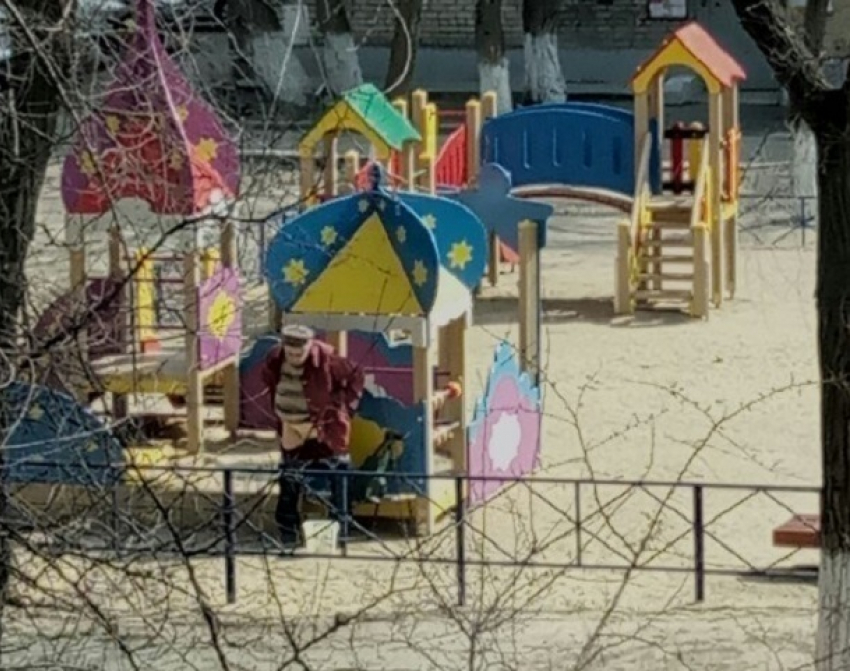Жителей Волгограда возмутила справляющая на детской площадке нужду пенсионерка