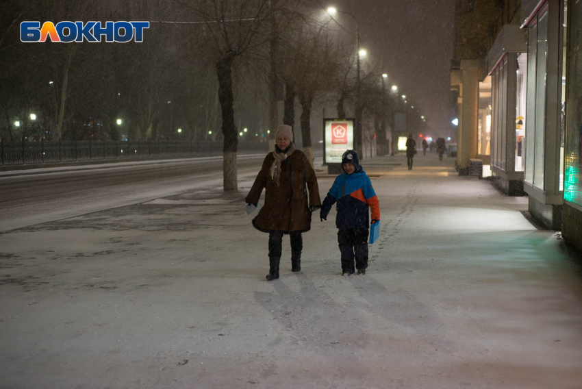 Волгоградцев предупредили о сильном снеге