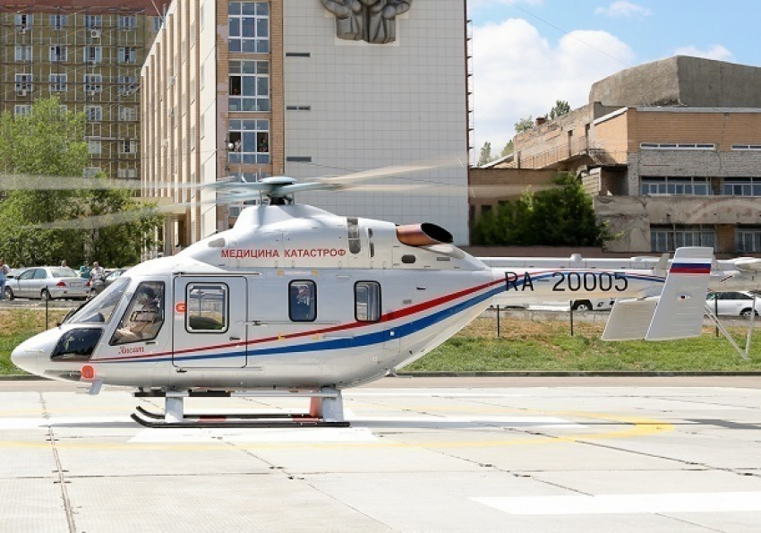 Первую сотню пациентов транспортировал волгоградский вертолет санавиации
