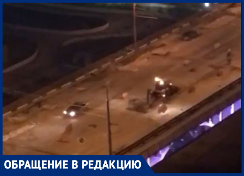 Волгоградцы жалуются на бессонницу из-за ночных работ на Астраханском мосту