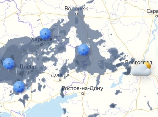 Карта осадков в волгограде в реальном времени